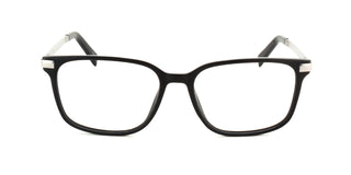 Maxima Men Matte Black Square Acetate Glasses