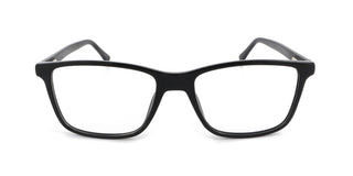 Maxima Men Shiny Black Square Acetate Glasses