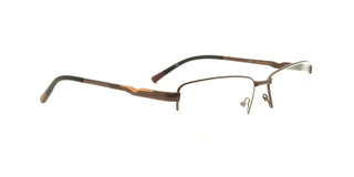 Maxima Men Shiny BrownSquare Metal Glasses