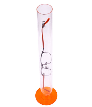 Arcylic Tube Display with Flex 180 Degree Glasses | Orange | Razzi Pop Material