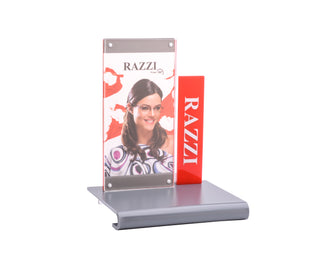 Acrylic Display | Gray & Red | Razzi Pop Material - RAP-8089-3