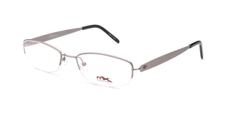 Maxima Women Matte Gun Oval Titanium Glasses