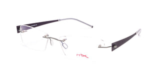 Maxima Unisex Matte Silver Rectangular Titanium Glasses