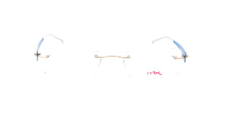 Maxima Unisex Shiny Brown Rectangular Titanium Glasses