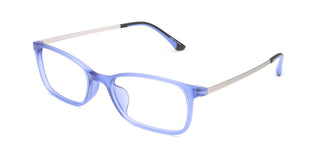 Maxima Unisex Matte Blue Square Beta Titanium Glasses