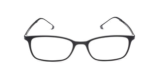 Maxima Unisex Matte Black & White Square Beta Titanium Glasses