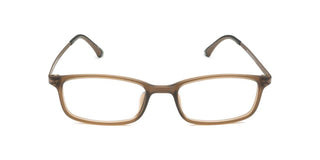 Maxima Unisex Matte Brown Rectangular Beta Titanium Glasses