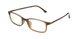 Maxima Unisex Matte Brown Rectangular Beta Titanium Glasses