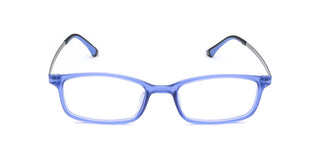 Maxima Unisex Matte Blue Rectangular Beta Titanium Glasses