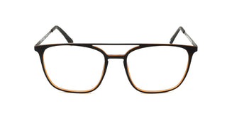 Maxima Unisex Matte Brown Square Beta Titanium Glasses