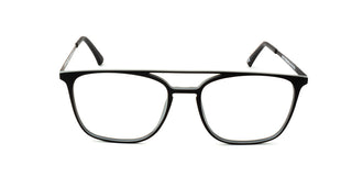Maxima Unisex Matte Black Square Beta Titanium Glasses