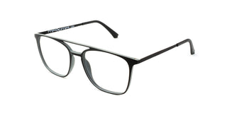 Maxima Unisex Matte Black Square Beta Titanium Glasses