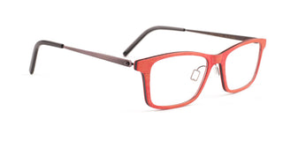 Maxima Matte Red Wood Square Series Reading Glasses