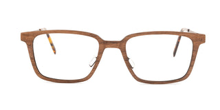 Maxima Matte Walnut Wood Series Square Reading Glasses