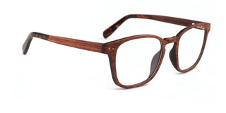 Maxima Matte Rose Wood Series Square Reading Glasses